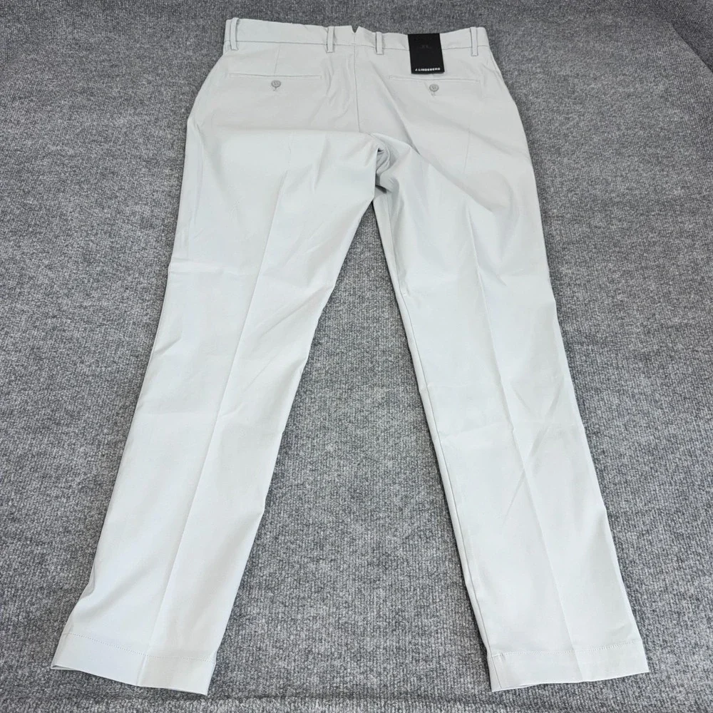 J.Lindeberg Golf Pant Men 36x32 Stone Gray Palmer 3xDRY Performance Designer NEW